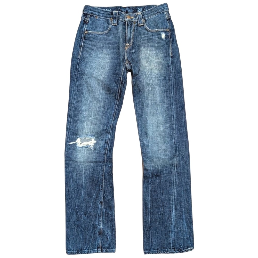J.Crew Jeans Womens 26 Ripped Vintage Slim Premium USA Made Denim
